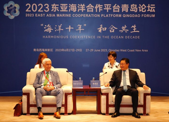 Xavier Lara in China June at the East Asia Marine Cooperation Platform Qingdao Forum