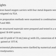 Published at Energy Conversion and Management - Selection of iron-based oxygen carriers for two-step solar thermochemical splitting of carbon dioxide