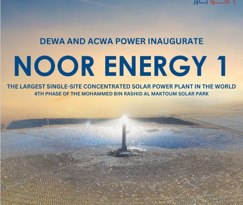 DEWA inaugurates its 700 MW trough and Tower CSP project for Dubai