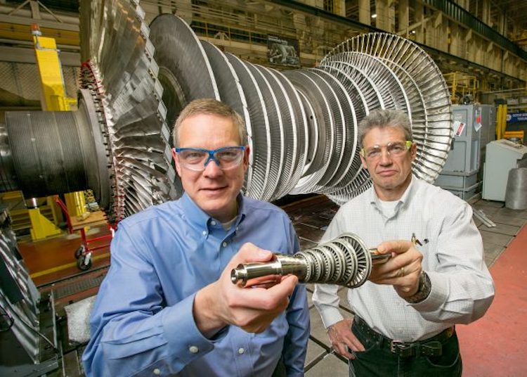 Size of s-co2 turbine compared