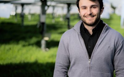 Sergio Diaz at the DLR test site in Jülich - TOPCSP aims to supply new CSP PhDs to meet a shortage of concentrated solar engineering researchers
