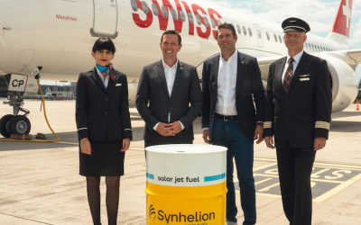 Synhelion delivers first solar aviation fuel to SWISS
