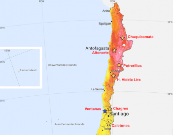 Northern Chile, particularly the Atacama Desert, experiences some of the highest Direct Normal Irradiation (DNI) levels in the world, with annual totals often exceeding 3,000 to 3,500 kWh/m²/year