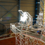 solar reactor to make water and oxygen on the moon