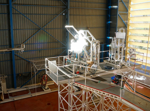 solar reactor to make water and oxygen on the moon