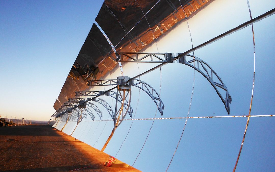 Parabolic trough in solar themal energy
