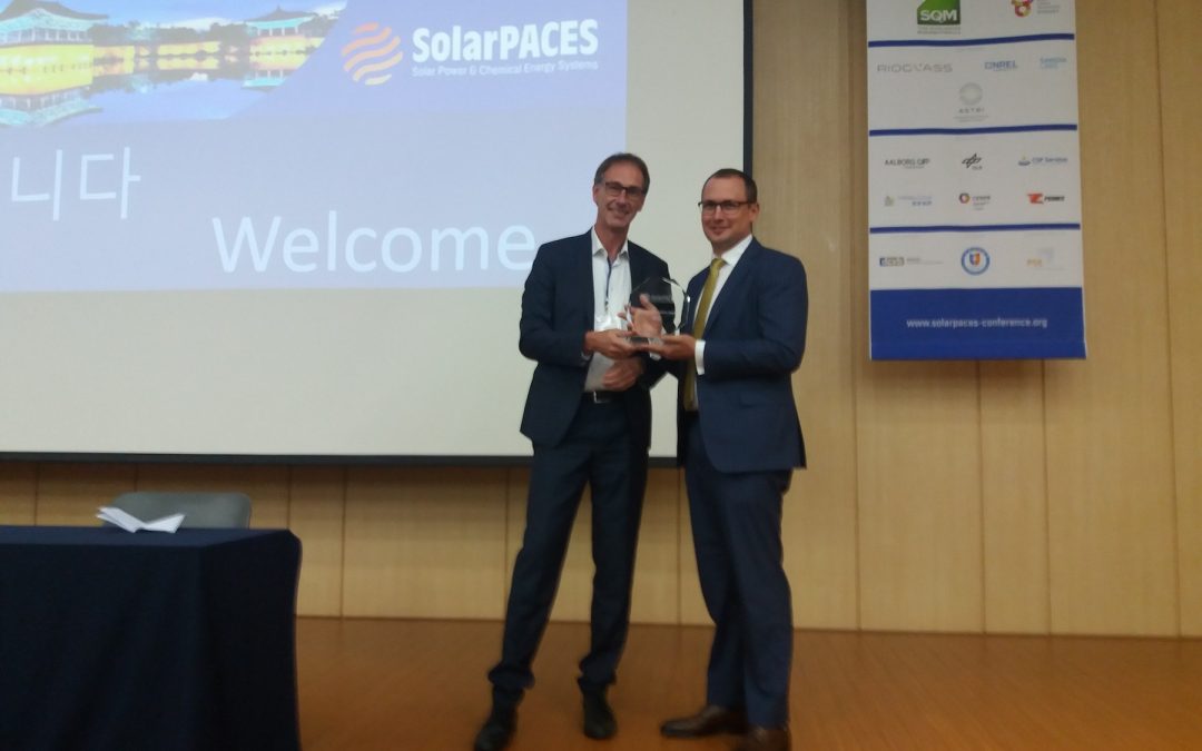 Vast Solar wins the SolarPACES Technology Innovation Award 2019